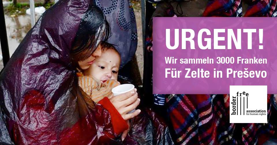 Zelte für Presevo