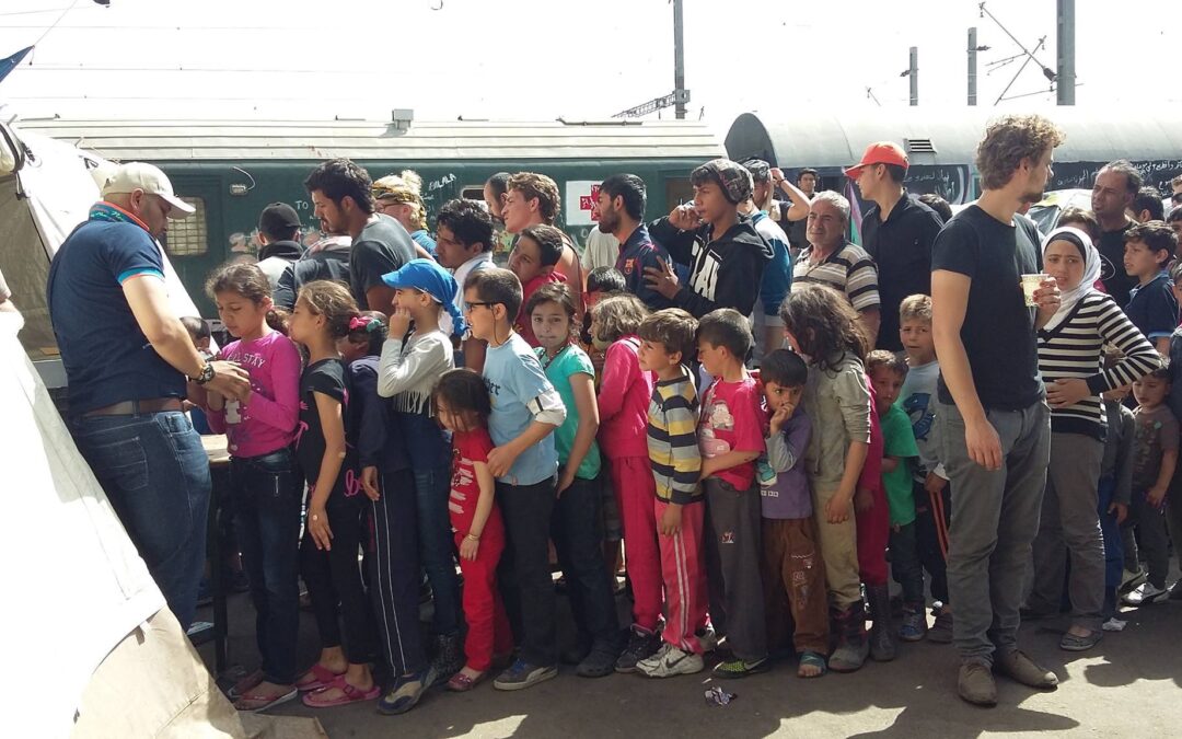 Idomeni – Ansturm auf das Borderfree-Zelt!