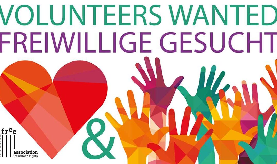 volunteers gesucht!