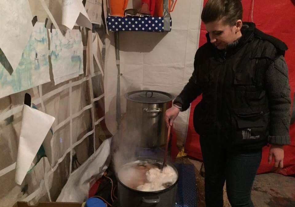 Projekt Presevo – Tee und Suppen Zelt